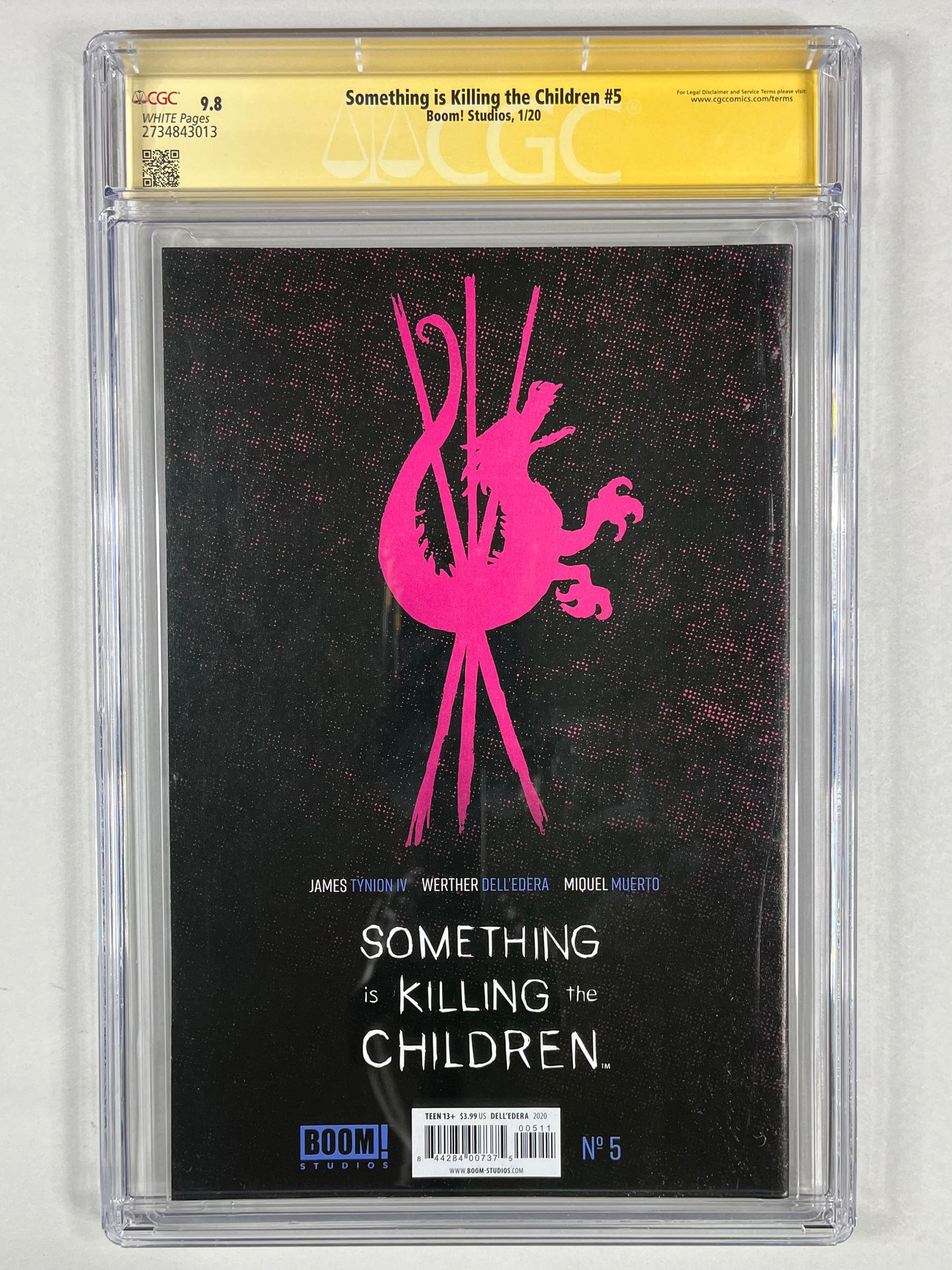 SOMETHING IS KILLING THE CHILDREN #5 CGC SS 9.8 - 2020 - LOW PRINT - SIGNED BY WERTHER DELL'EDERA & JAMES TYNION IV