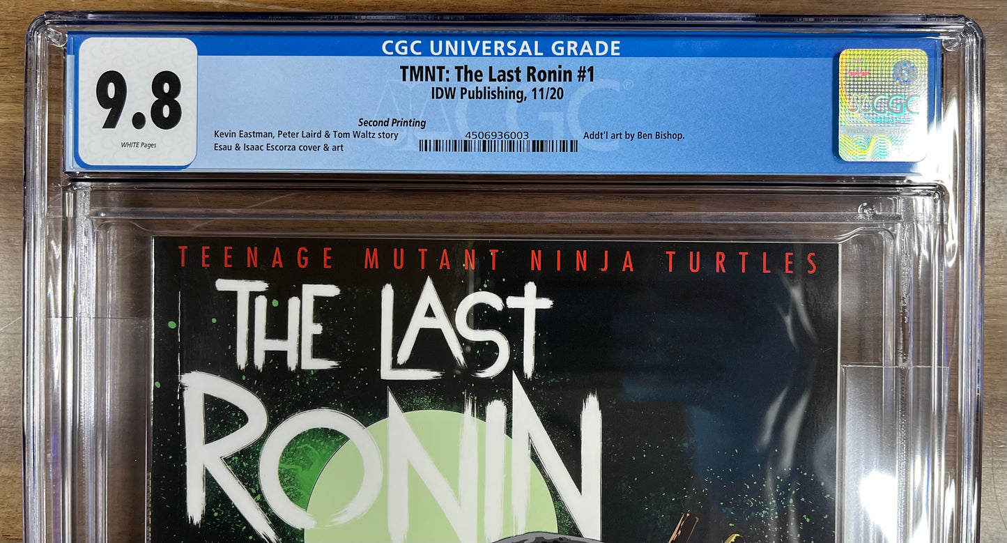 TMNT: THE LAST RONIN #1 CGC 9.8 - 2ND PRINT - 2020 - TEENAGE MUTANT NINJA TURTLES - KEVIN EASTMAN & PETER LAIRD