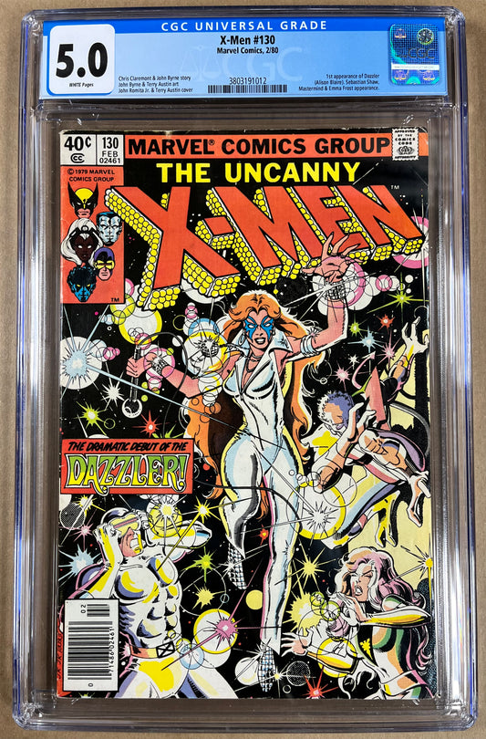 X-MEN #130 CGC 5.0 - 1980 - NEWSSTAND EDITION - 1ST APPEARANCE OF DAZZLER - MARVEL COMICS