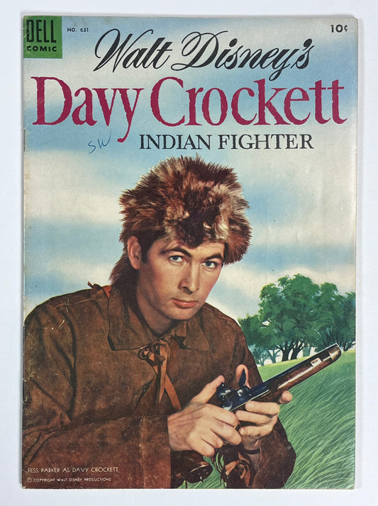 FOUR COLOR #631 - 1955 - VG/FN - WALT DISNEY'S DAVY CROCKETT INDIAN FIGHTER - GOLDEN AGE - DELL COMICS