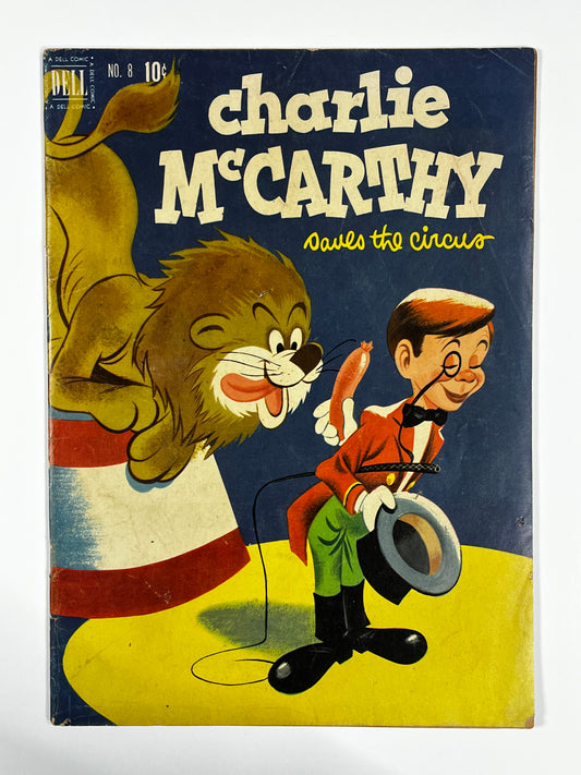 CHARLIE McCARTHY #8 - 1952 - VG - CHARLIE McCARTHY SAVES THE CIRCUS - GOLDEN AGE - DELL COMICS