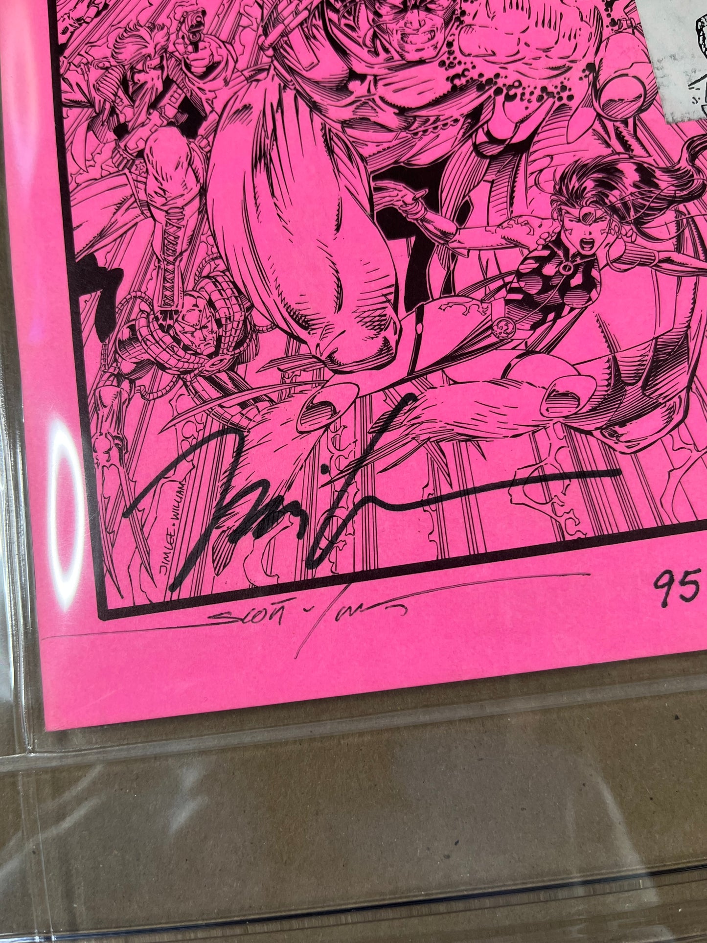 WILDC.A.T.S. #1 - SPECIAL ASHCAN EDITION - CGC x JSA AUTHENTIC AUTOGRAPH 9.0 - 1992 - SIGNED BY JIM LEE & SCOTT WILLIAMS - RARE PINK VERSION - IMAGE COMICS