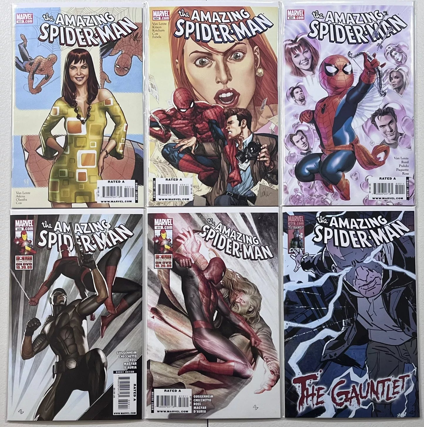 AMAZING SPIDER-MAN #603 604 605 609 610 612 613 614 615 616 618 & MORE LOT - MARVEL COMICS