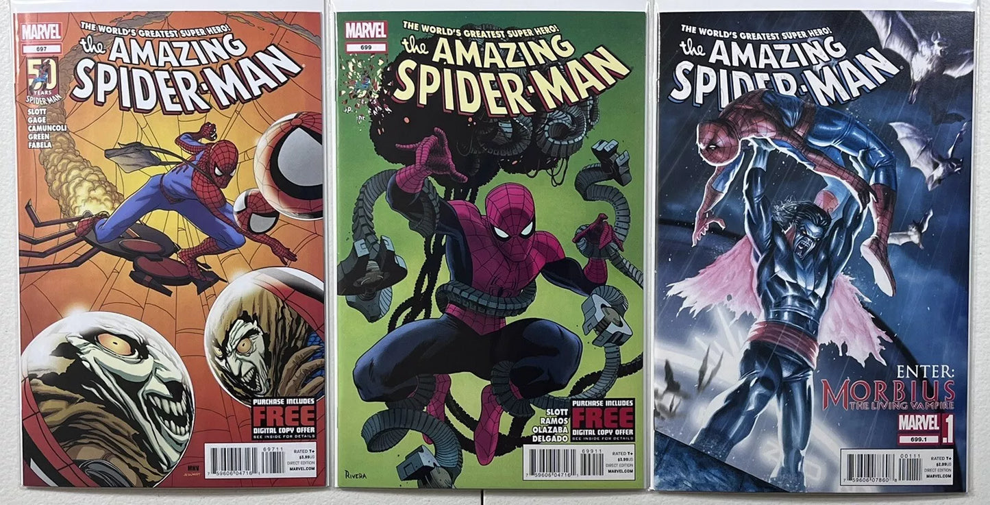 AMAZING SPIDER-MAN #603 604 605 609 610 612 613 614 615 616 618 & MORE LOT - MARVEL COMICS