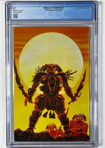 ALIENS VS. PREDATOR #1 CGC 9.8 - 1990 - 1ST PRINT - 1ST APPEARANCE OF MACHIKO NOGUCHI