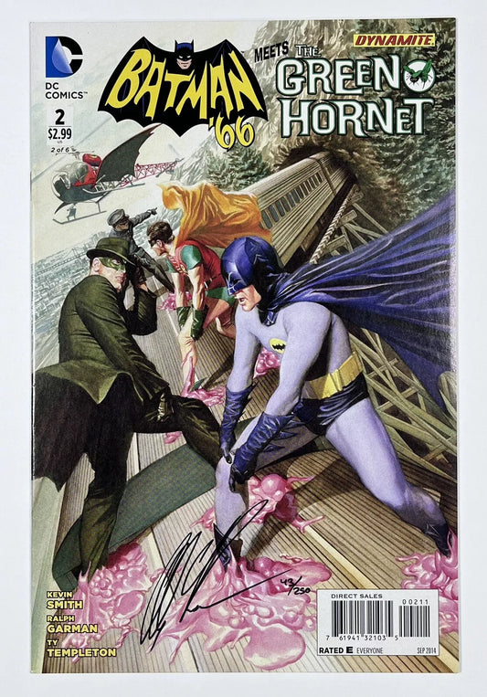 BATMAN '66 MEETS THE GREEN HORNET #2 - 2014 - DYNAMIC FORCES - SIGNED & NUMBERED 43/250 BY ALEX ROSS