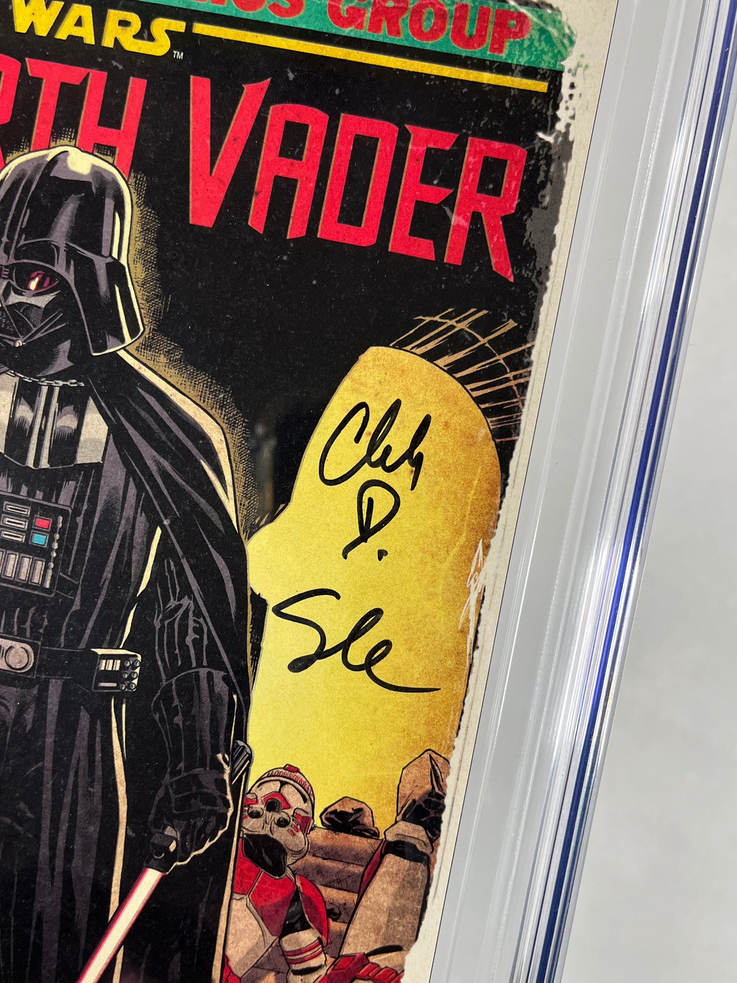 DARTH VADER #1 CGC SS 9.8 - 1:50 MARK BROOKS VARIANT - 2017 - SIGNED BY MARK BROOKS & CHARLES SOULE - MARVEL COMICS