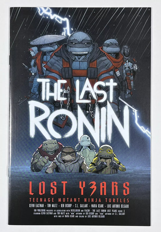 TMNT: THE LAST RONIN - LOST YEARS #3 - 2023 - VF/NM - BEN BISHOP VARIANT - SIGNED BY BISHOP w/ 2 SKETCHES - IDW