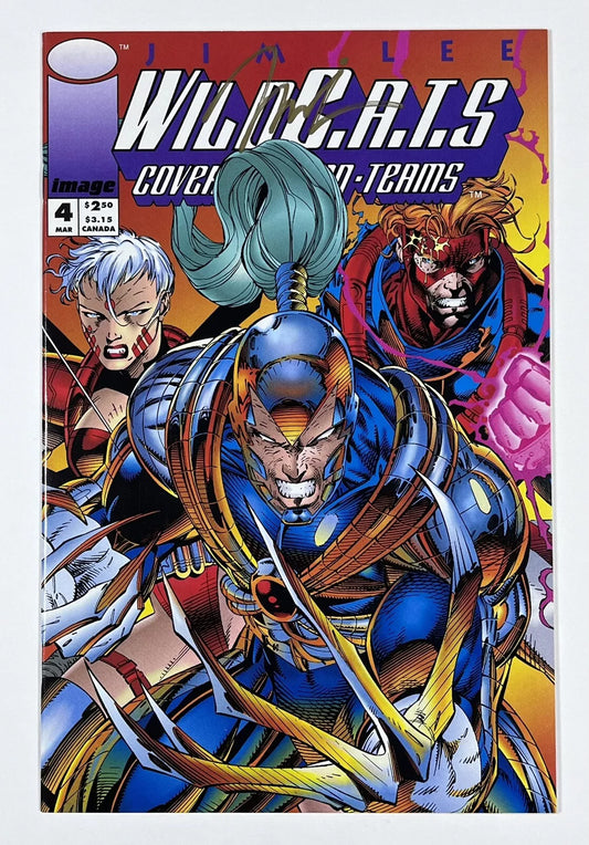 WILDC.A.T.S. #4 - 1993 - VF - SIGNED BY JIM LEE - IMAGE COMICS