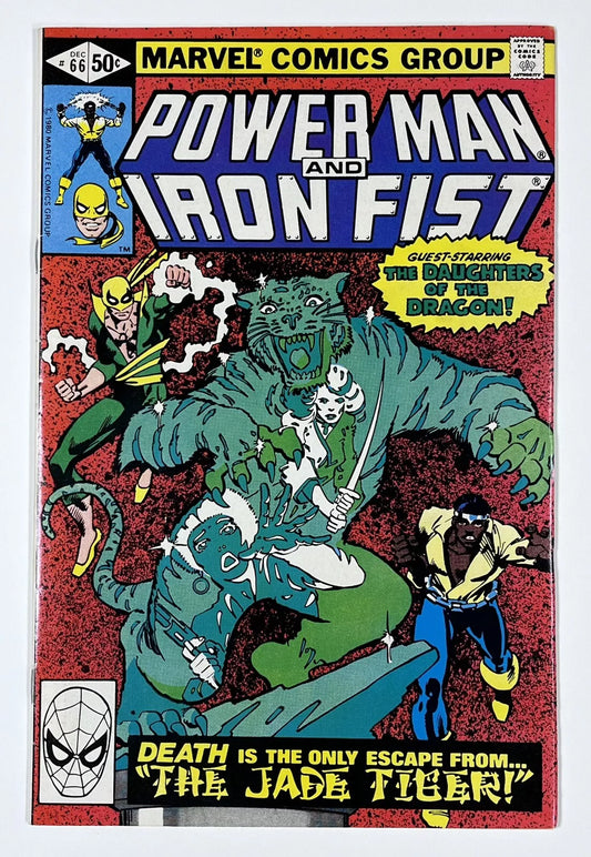 POWER MAN AND IRON FIST #66 - 1980 - FN+ - 2ND APPERANCE OF SABRETOOTH - FRANK MILLER